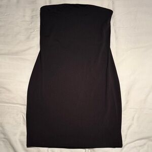 Express Classic Black Strapless Dress